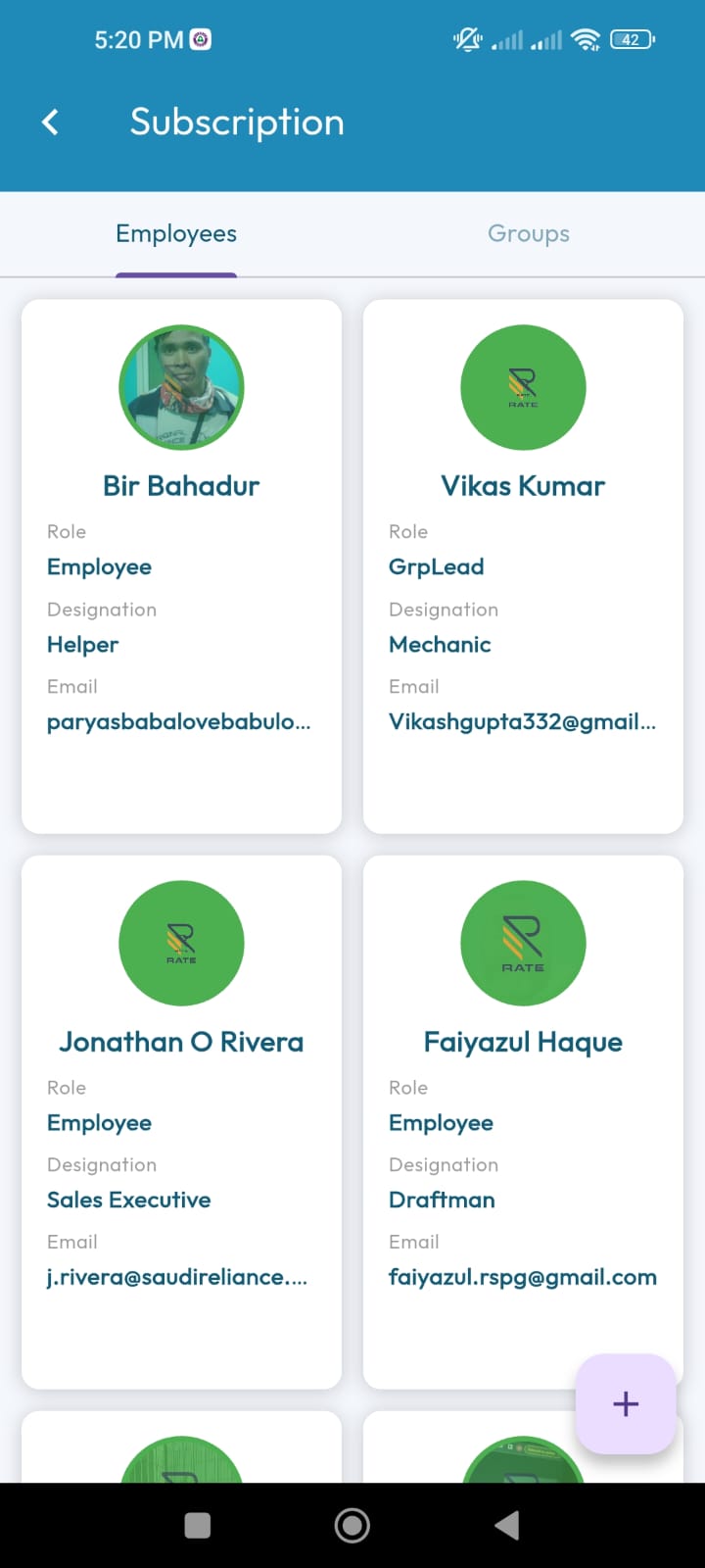 RateOp mobile app screen 37